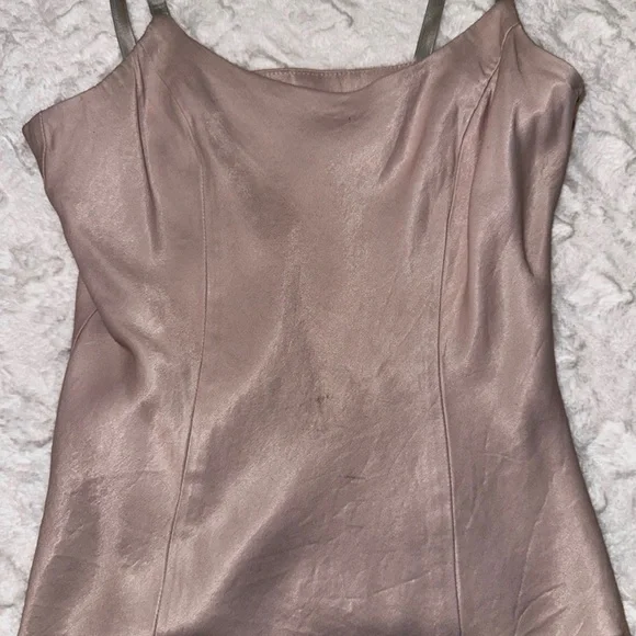 Express Pink Taupe Swooped Neck Tank Top - XS - Picture 4 of 5